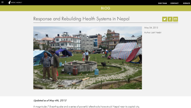 http://medicmobile.org/blog/nepal-earthquake-how-you-can-help